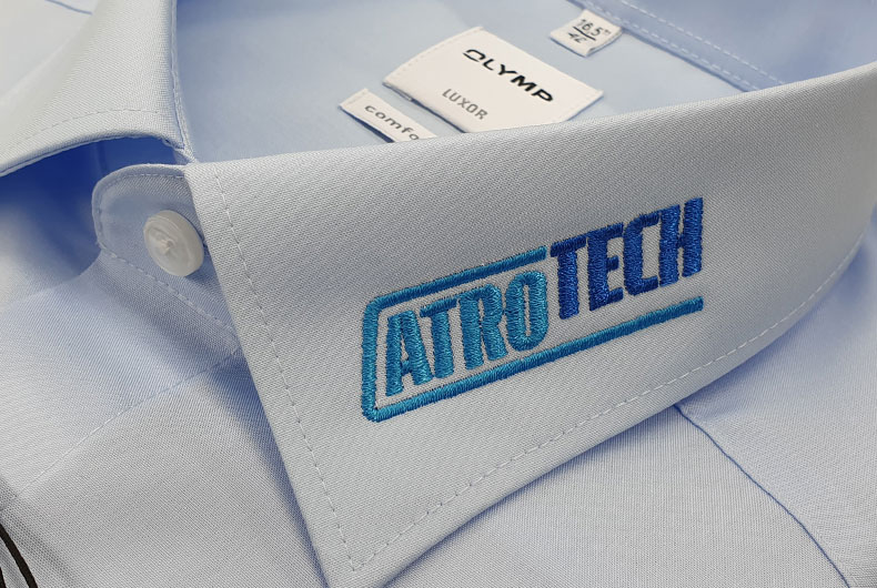 Hemd mit Firmenlogo "ATROTECH" bestickt